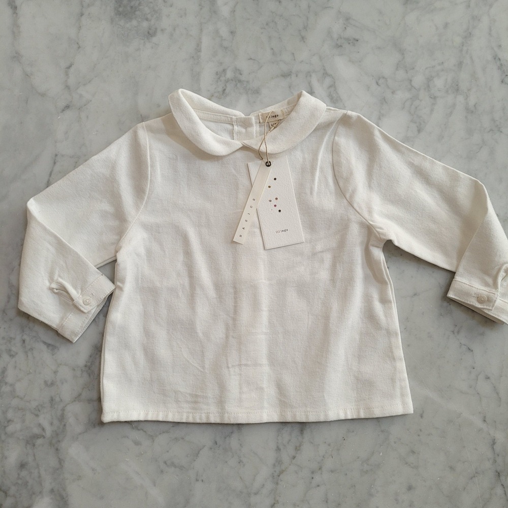 Lil Legs Toddler Dress Shirt Winter White Peter Pan Collar 24M DTDS-WIN-24M-25